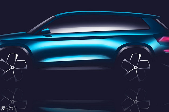 斯柯达VisionS概念车预告 将于三月发布
