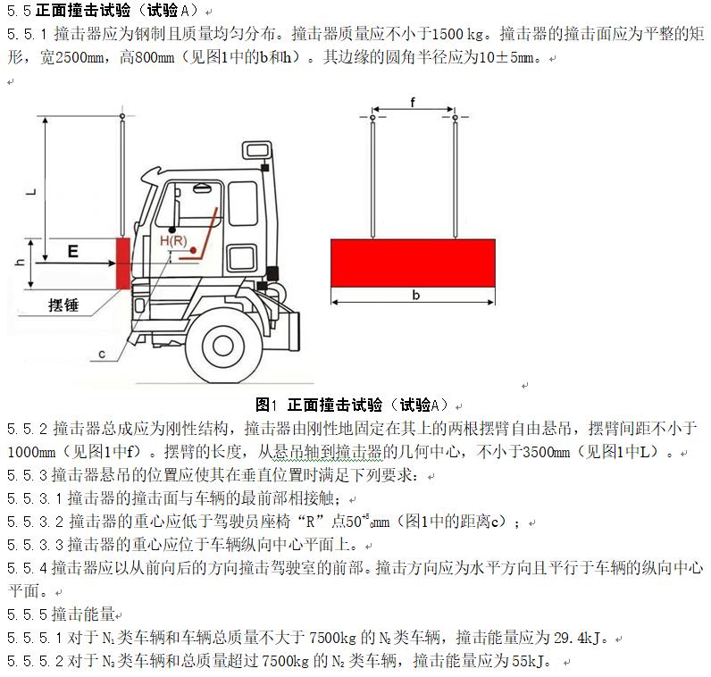 商用车驾驶室标准