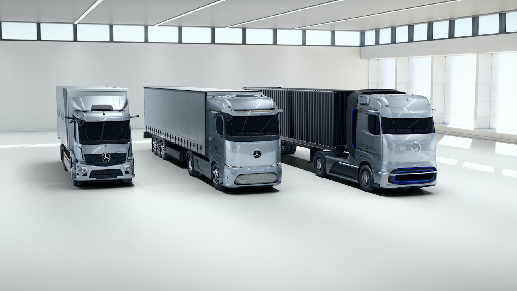 戴姆勒展示旗下梅赛德斯-奔驰卡车新技术与产品